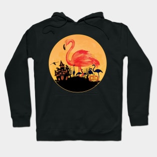 'Halloween Flamingos' Funny Flamingo Bird Hoodie